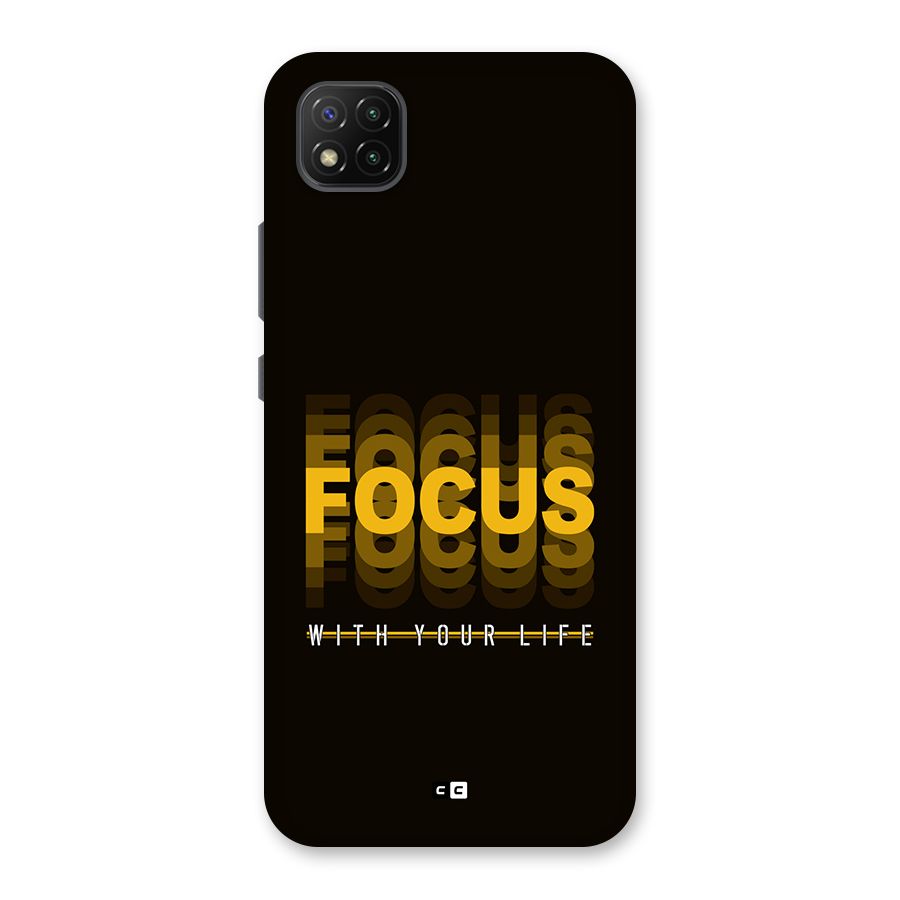 Focus Life Back Case for Poco C3