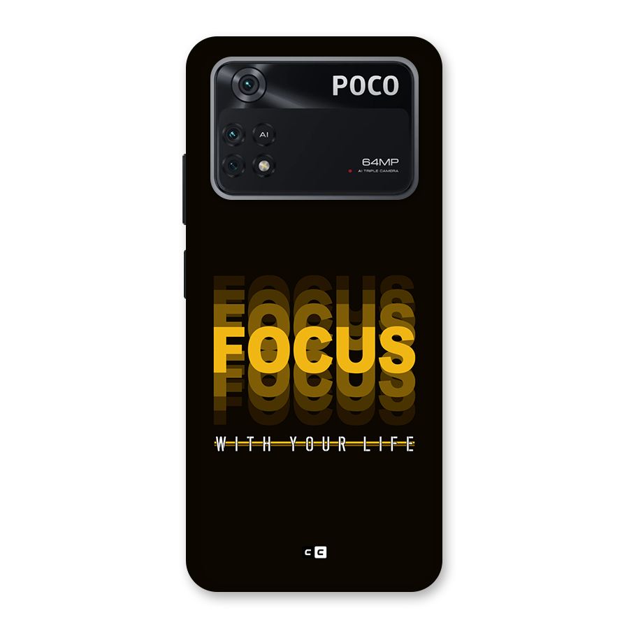 Focus Life Back Case for Poco M4 Pro 4G