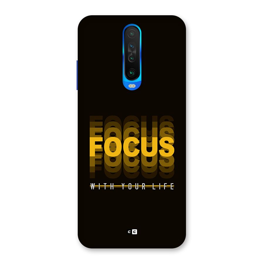 Focus Life Back Case for Poco X2
