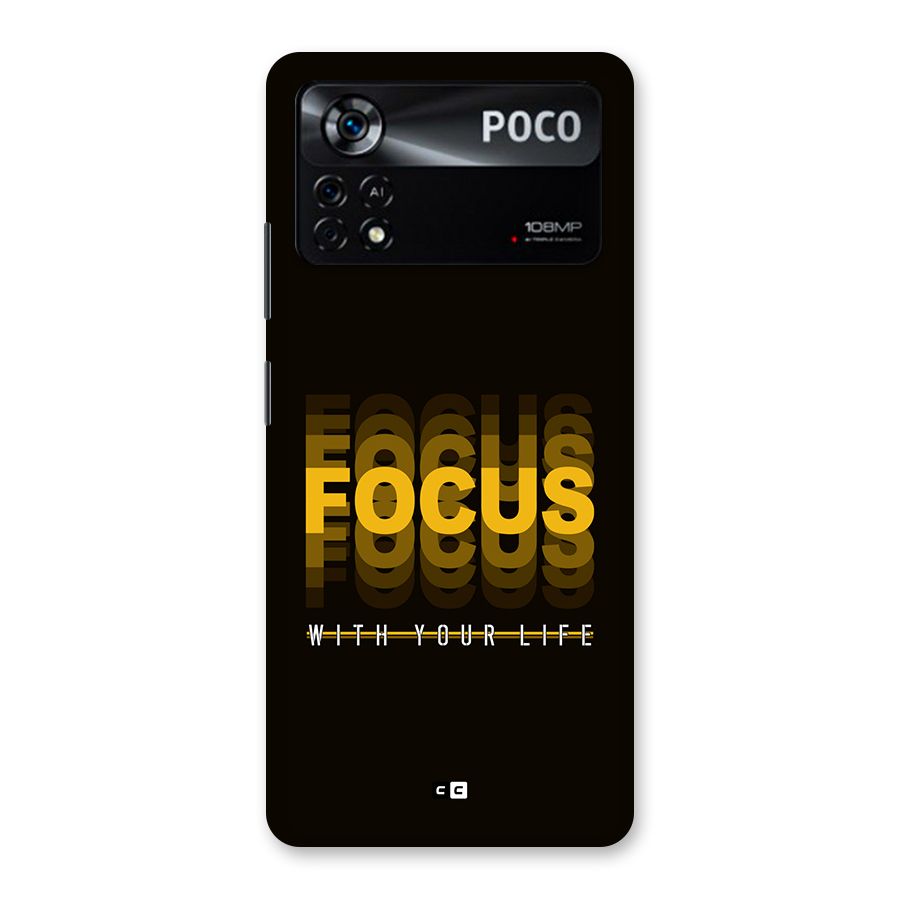 Focus Life Back Case for Poco X4 Pro 5G