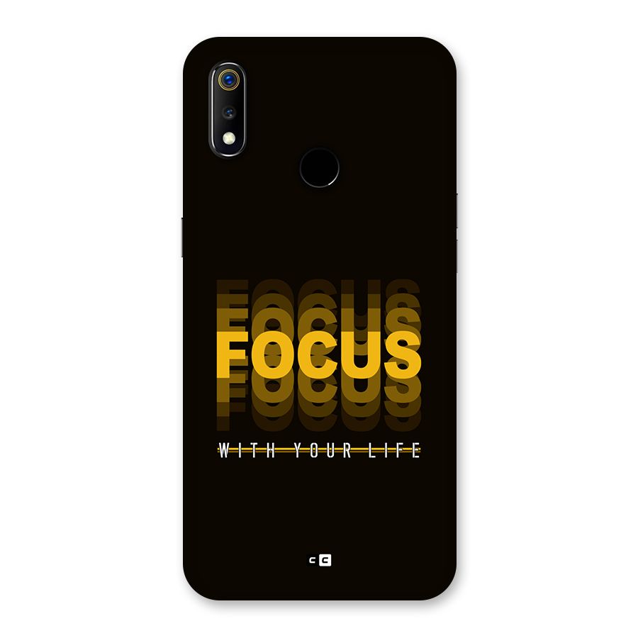 Focus Life Back Case for Realme 3