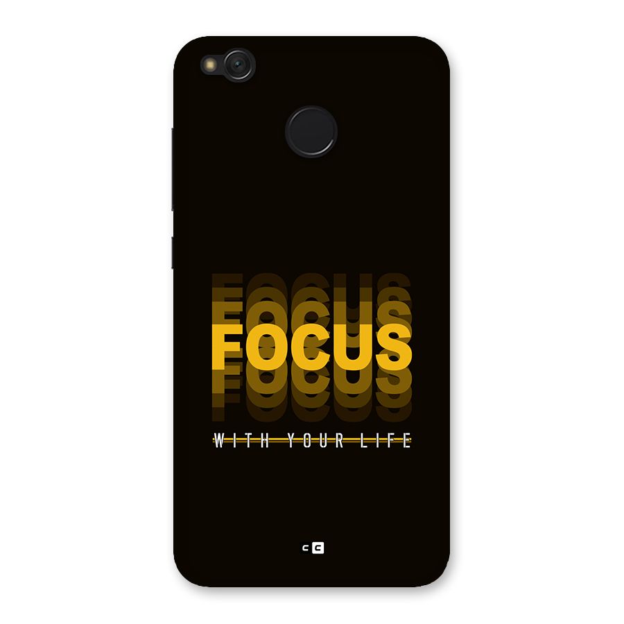 Focus Life Back Case for Redmi 4