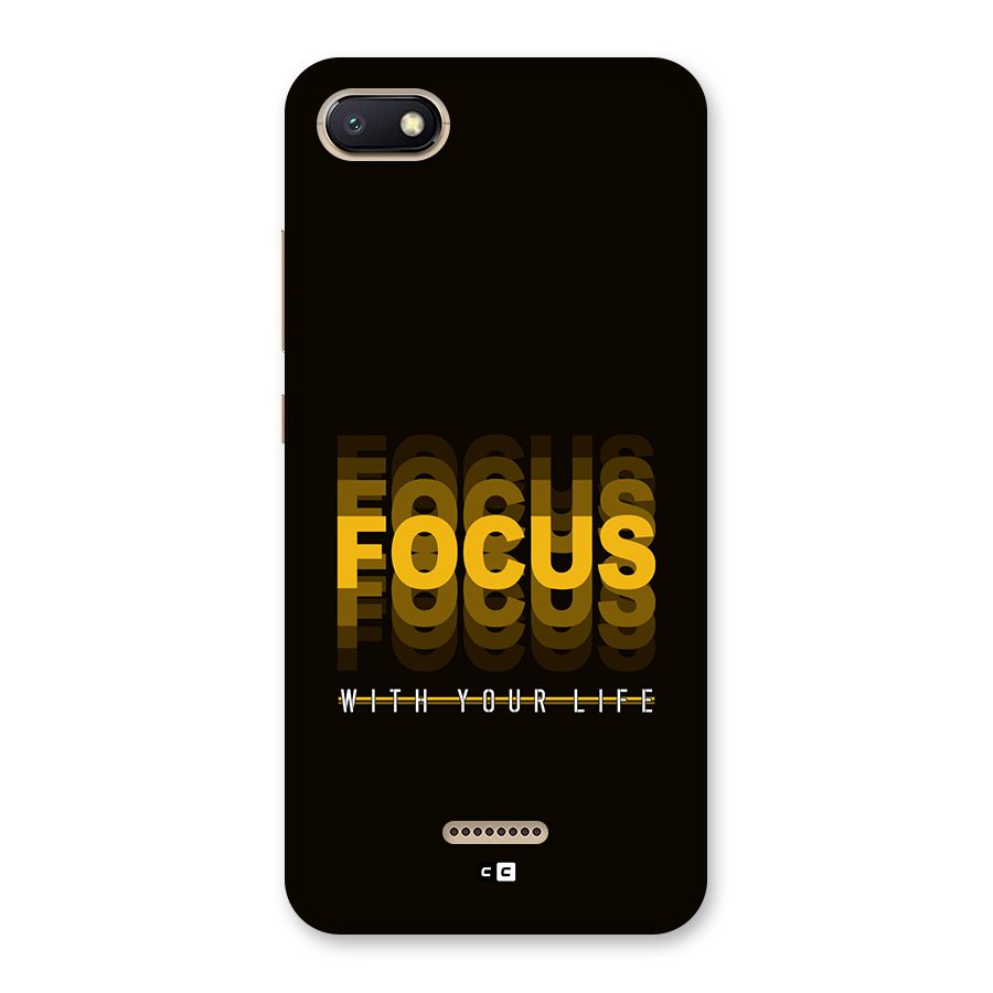 Focus Life Back Case for Redmi 6A