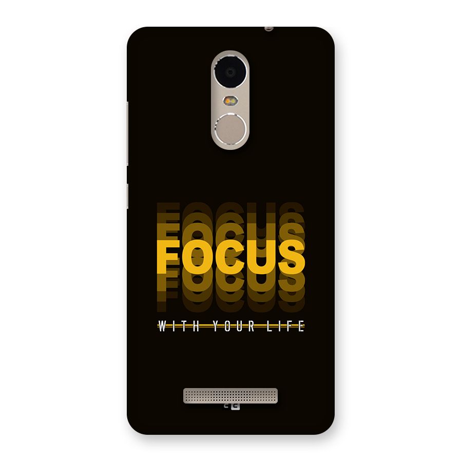 Focus Life Back Case for Redmi Note 3