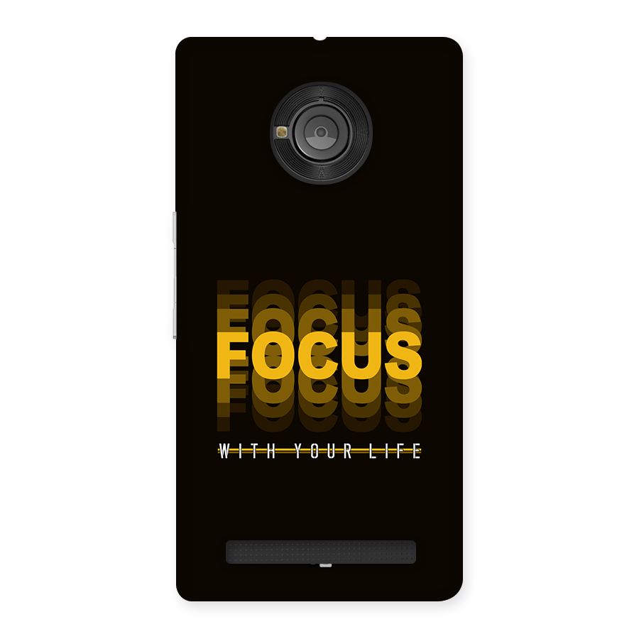 Focus Life Back Case for Yuphoria