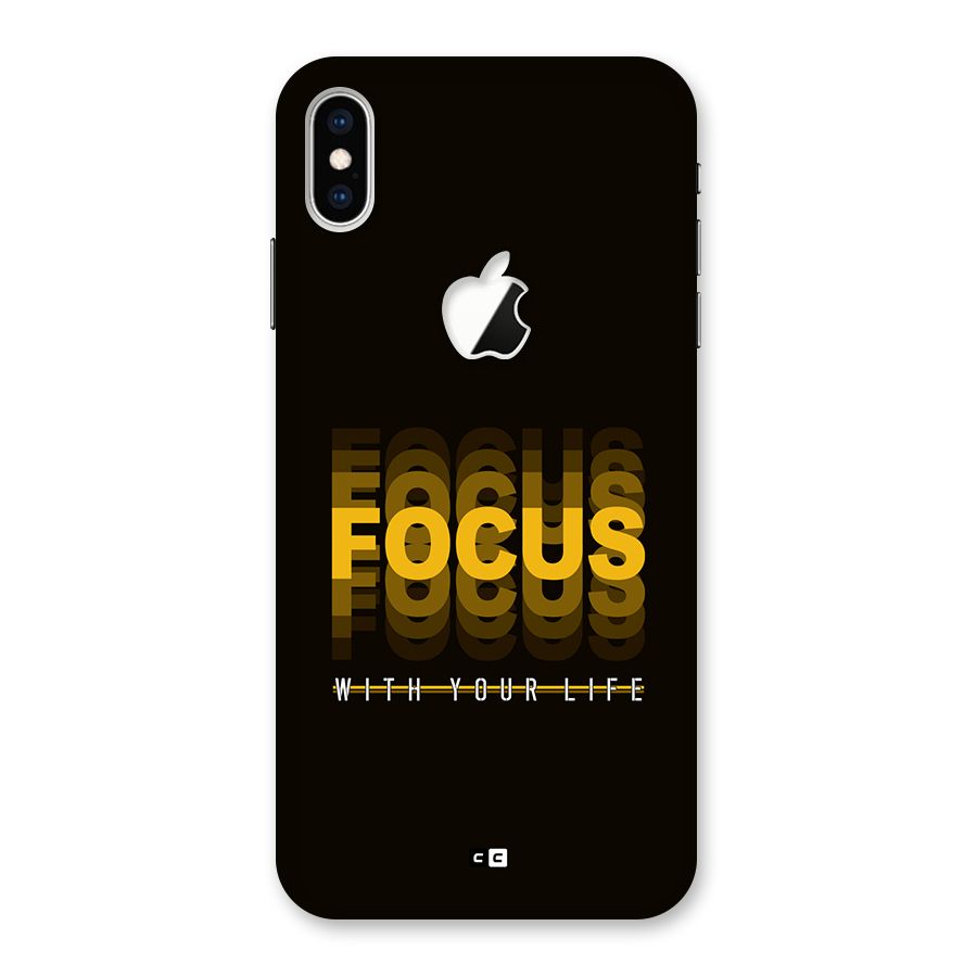 Focus Life Back Case for iPhone XS Max Apple Cut