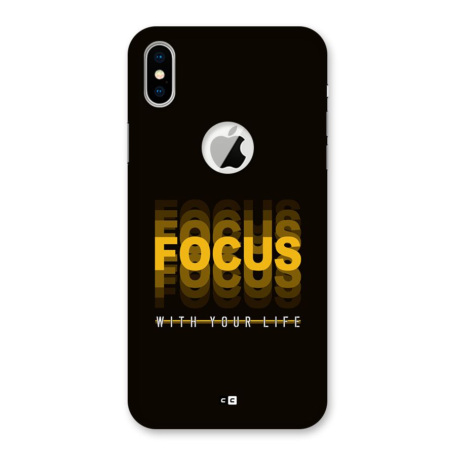 Focus Life Back Case for iPhone X Logo Cut