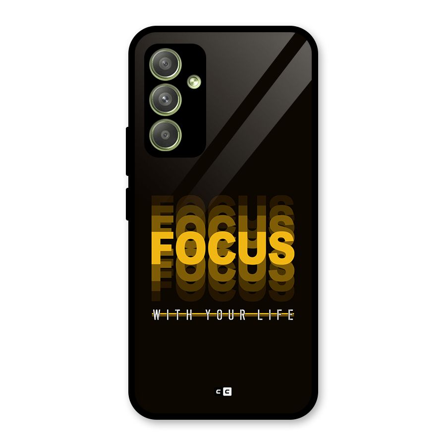 Focus Life Glass Back Case for Galaxy A54