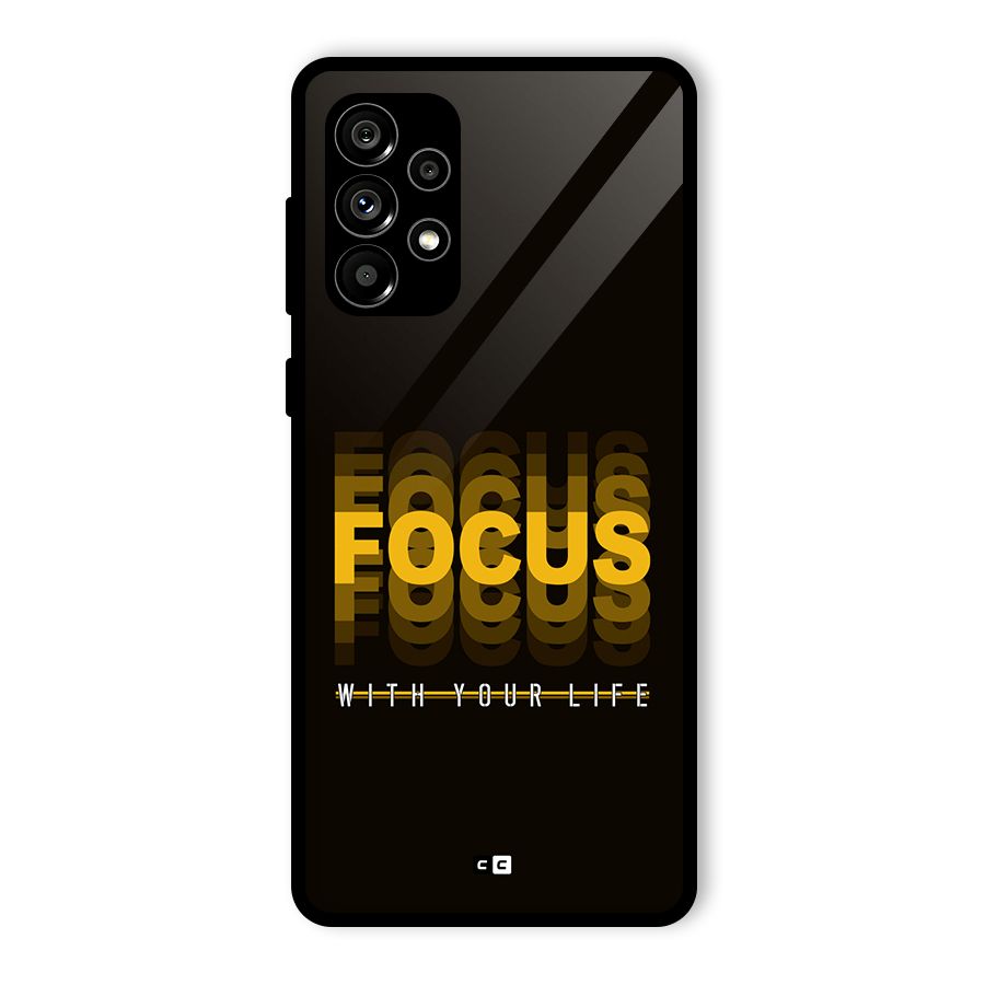 Focus Life Glass Back Case for Galaxy A73 5G