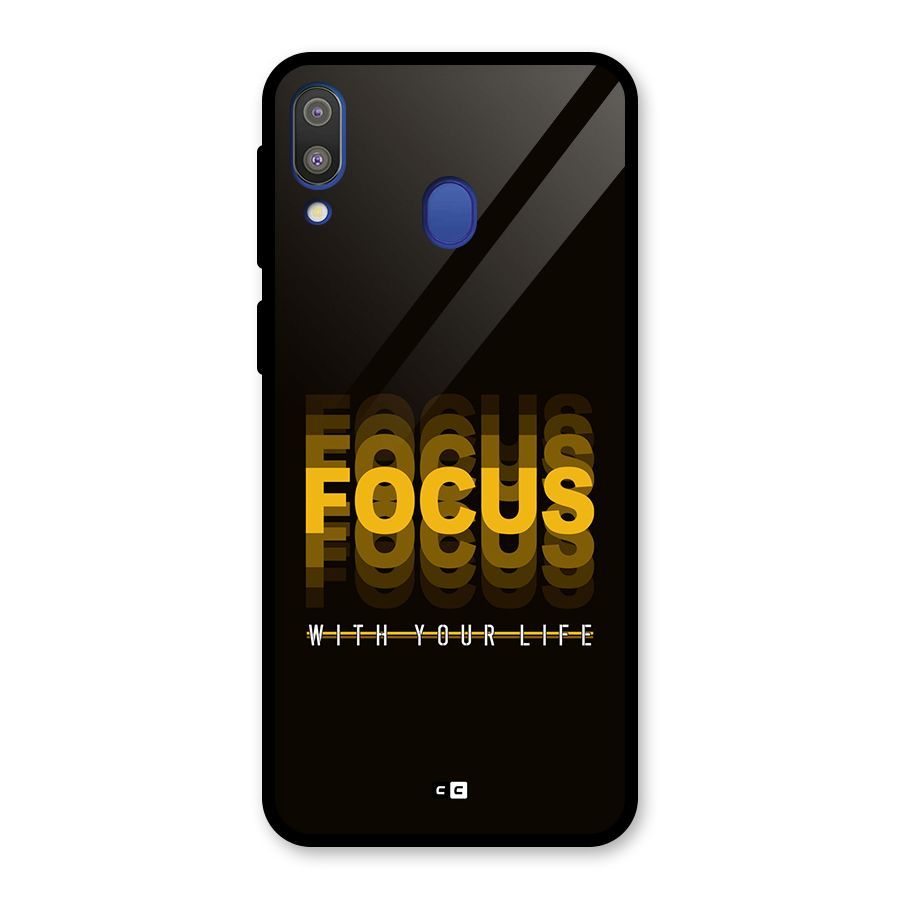 Focus Life Glass Back Case for Galaxy M20