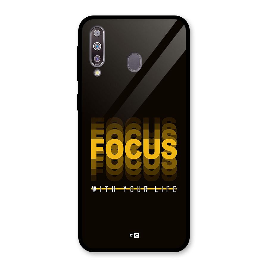 Focus Life Glass Back Case for Galaxy M30