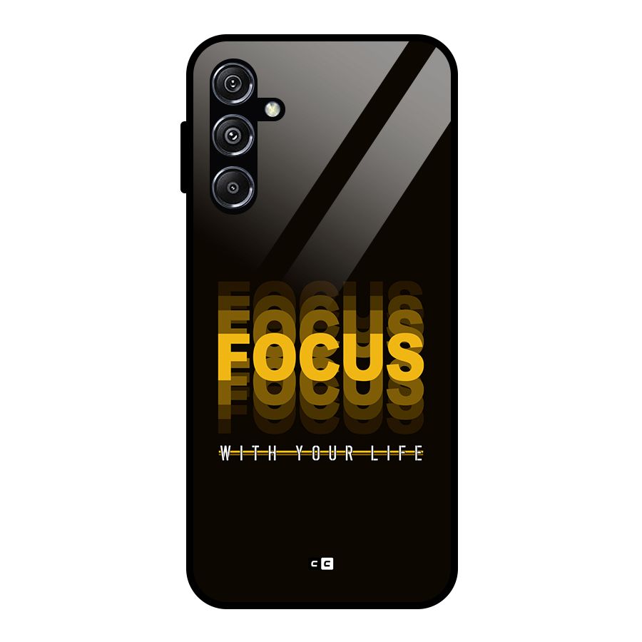 Focus Life Glass Back Case for Galaxy M34 5G