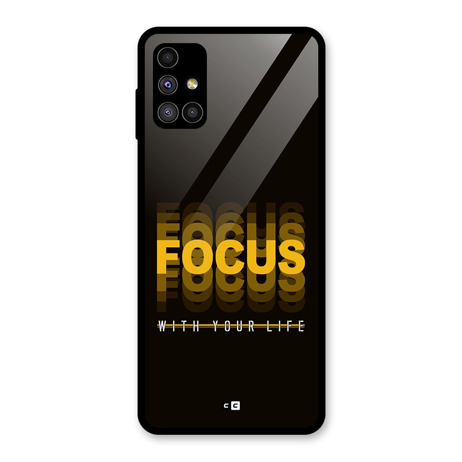 Focus Life Glass Back Case for Galaxy M51
