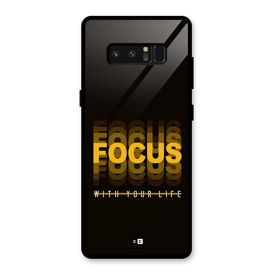 Focus Life Glass Back Case for Galaxy Note 8