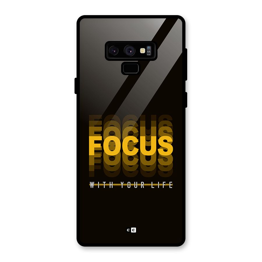 Focus Life Glass Back Case for Galaxy Note 9
