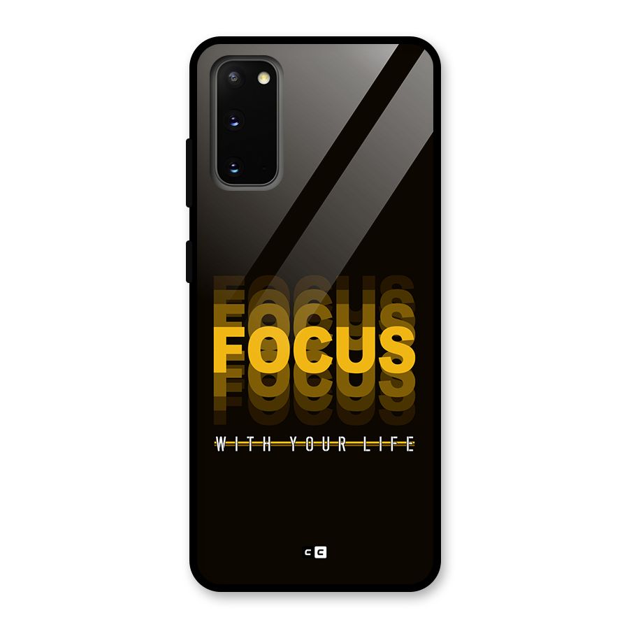 Focus Life Glass Back Case for Galaxy S20