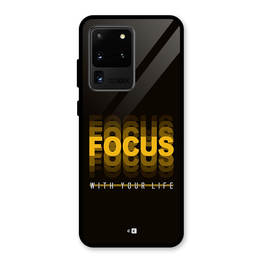 Focus Life Glass Back Case for Galaxy S20 Ultra
