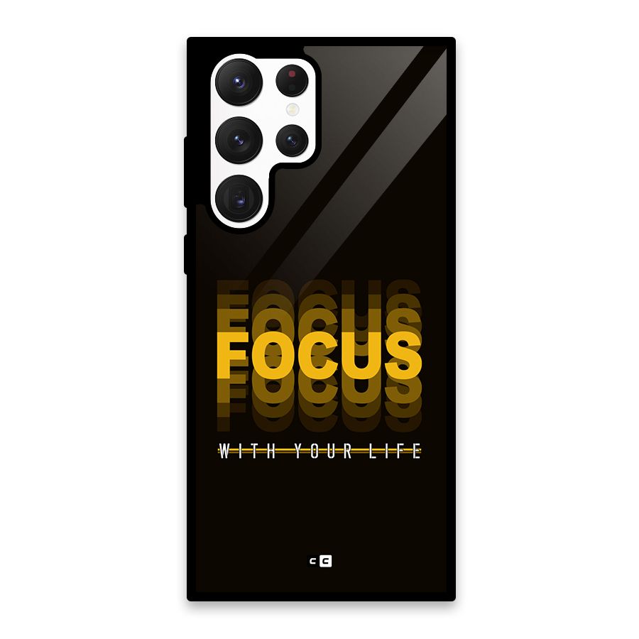 Focus Life Glass Back Case for Galaxy S22 Ultra 5G