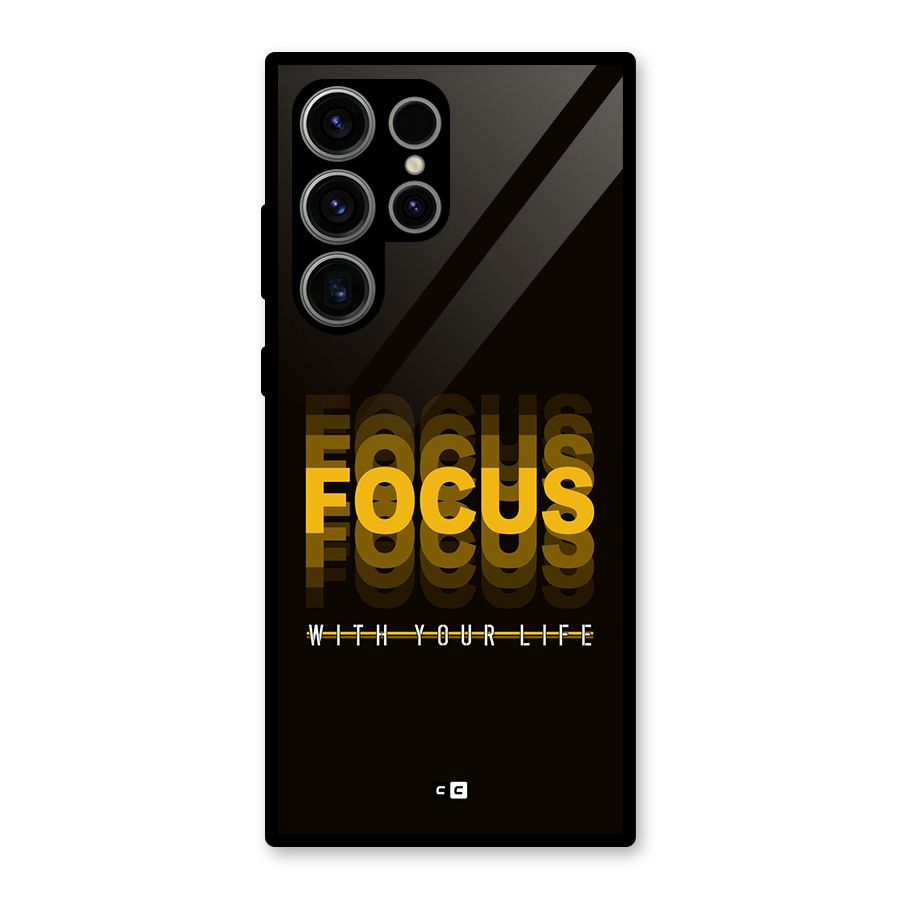 Focus Life Glass Back Case for Galaxy S23 Ultra