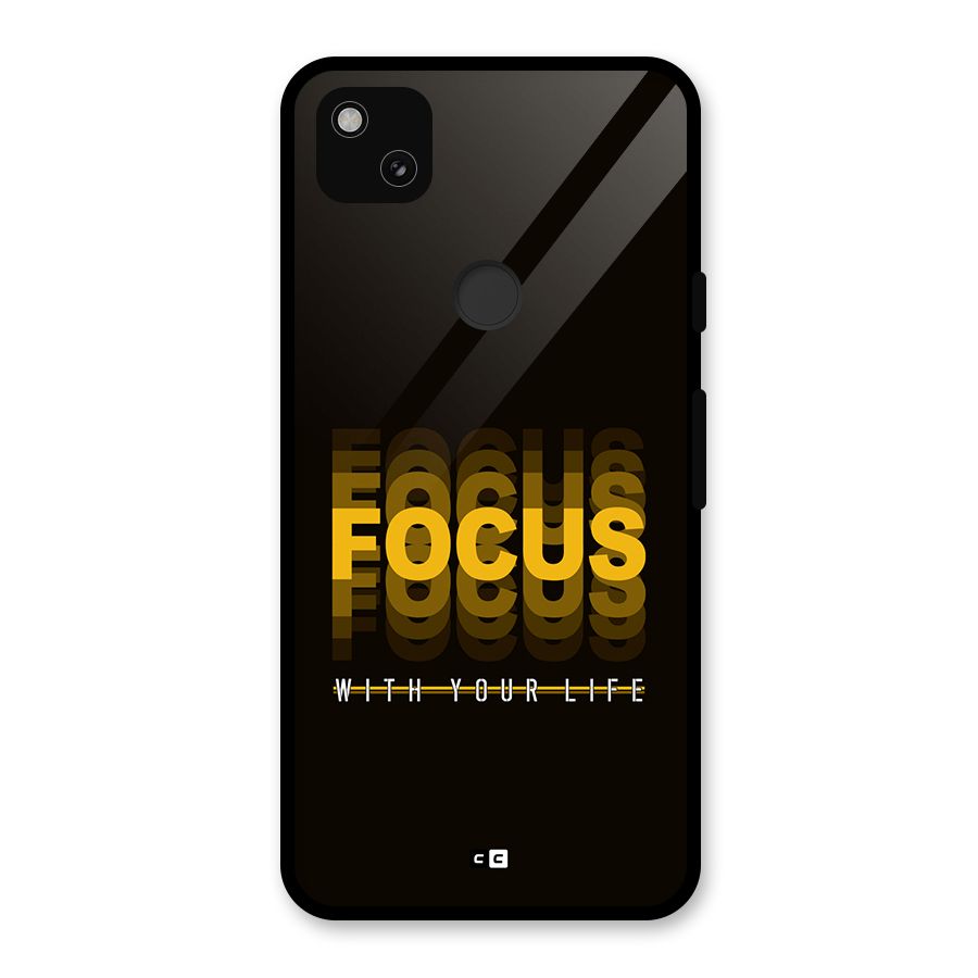Focus Life Glass Back Case for Google Pixel 4a