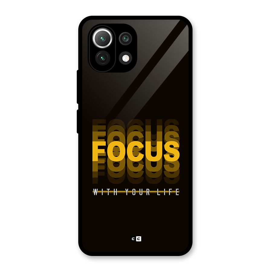 Focus Life Glass Back Case for Mi 11 Lite NE 5G