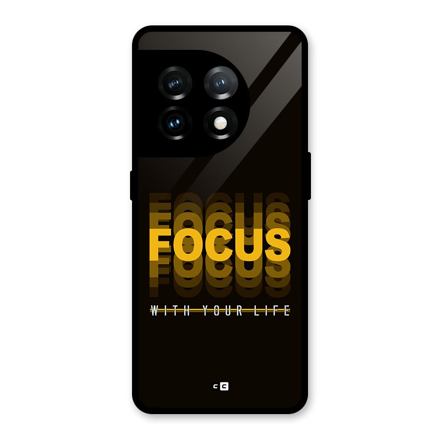 Focus Life Glass Back Case for OnePlus 11