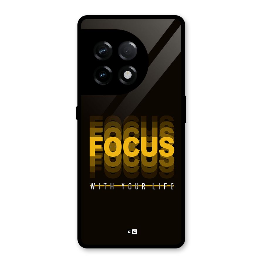 Focus Life Glass Back Case for OnePlus 11R