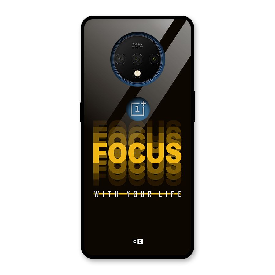 Focus Life Glass Back Case for OnePlus 7T