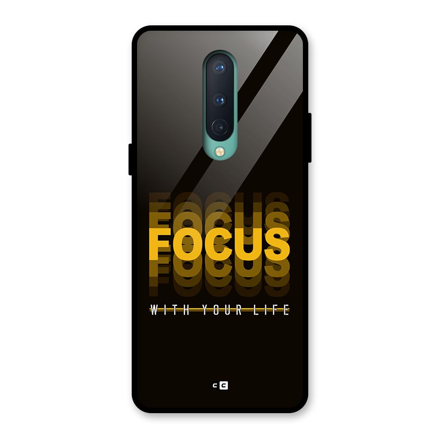 Focus Life Glass Back Case for OnePlus 8