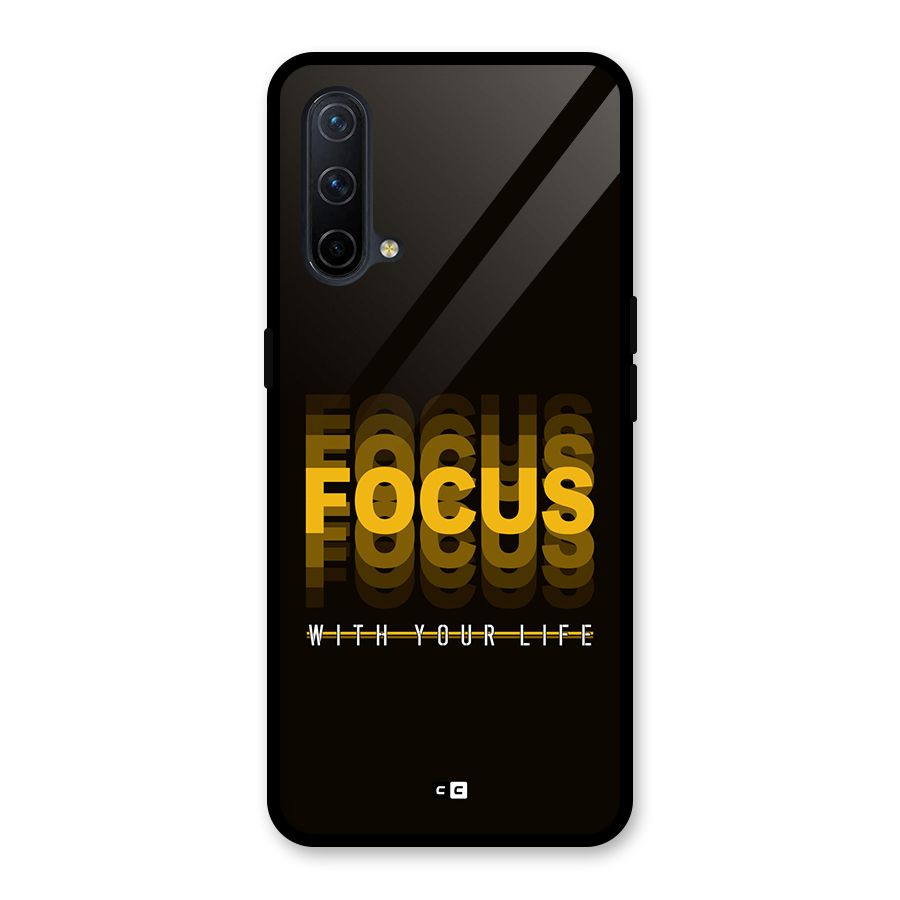 Focus Life Glass Back Case for OnePlus Nord CE 5G