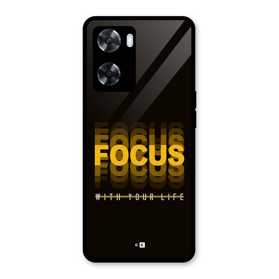 Focus Life Glass Back Case for Oppo A77