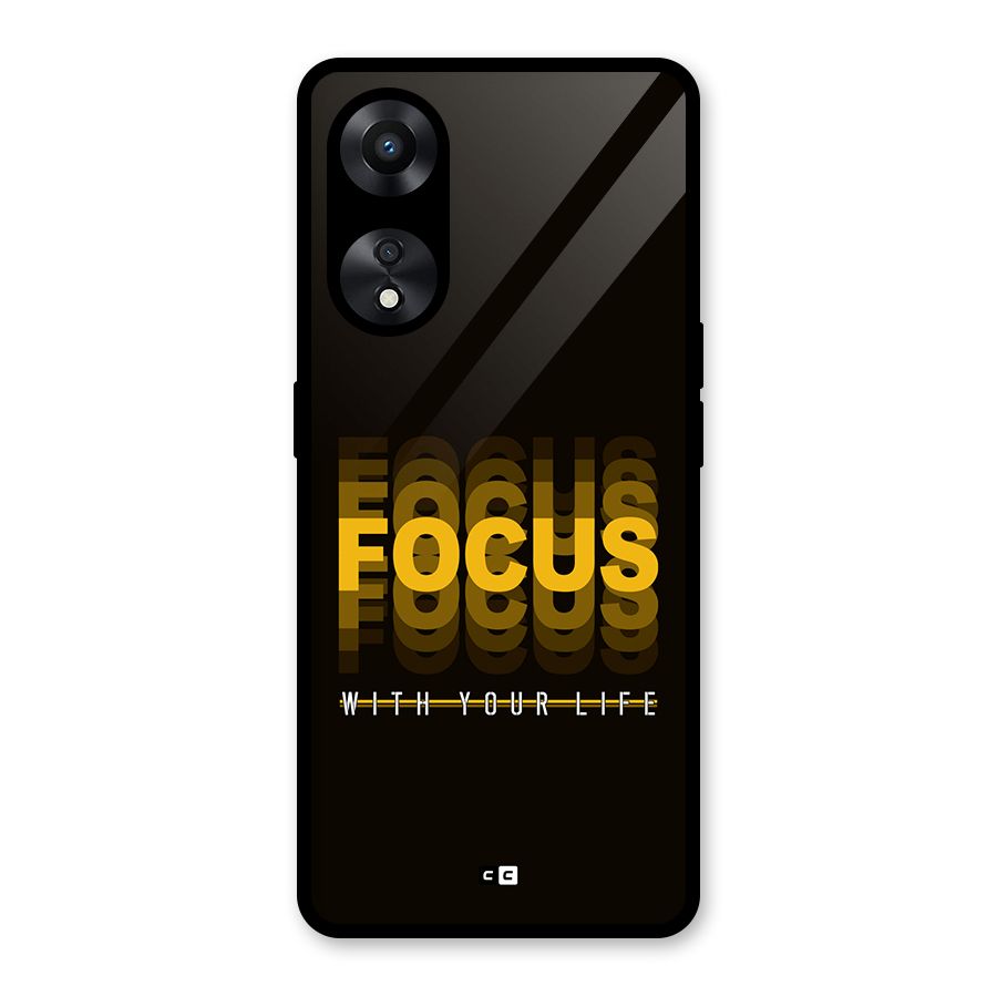 Focus Life Glass Back Case for Oppo A78