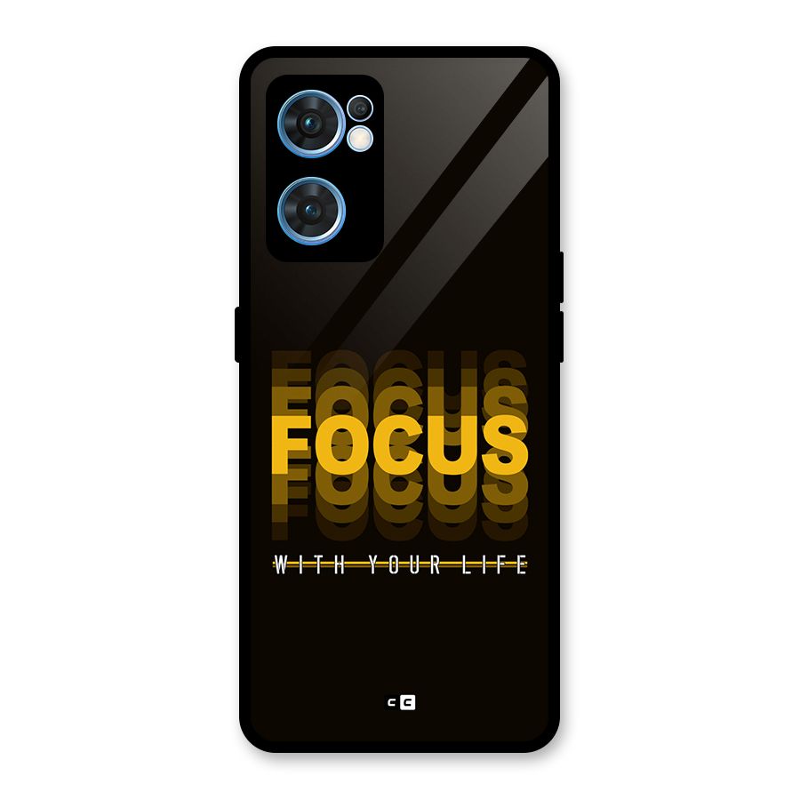 Focus Life Glass Back Case for Oppo Reno7 5G