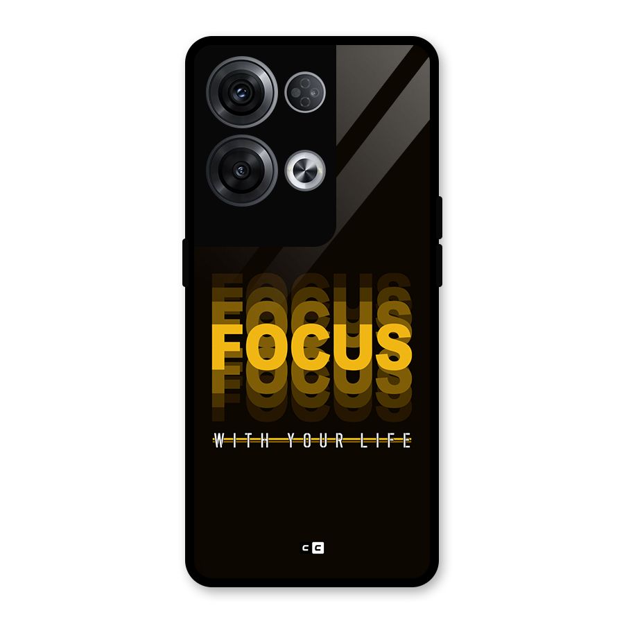 Focus Life Glass Back Case for Oppo Reno8 Pro 5G