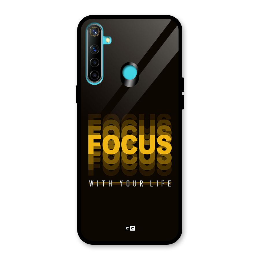 Focus Life Glass Back Case for Realme 5i