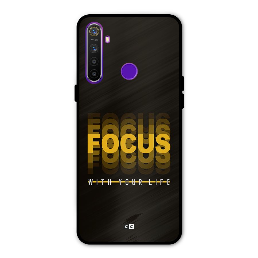 Focus Life Glass Back Case for Realme 5s