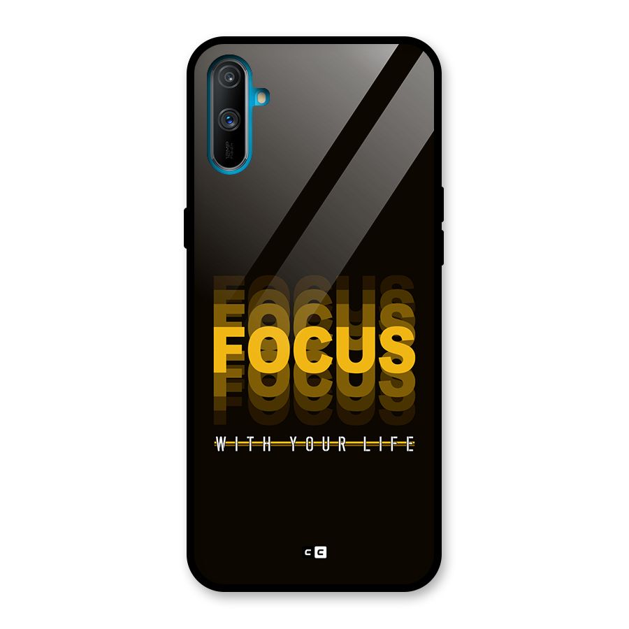 Focus Life Glass Back Case for Realme C3