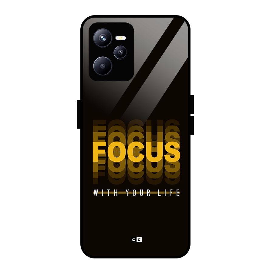 Focus Life Glass Back Case for Realme C35