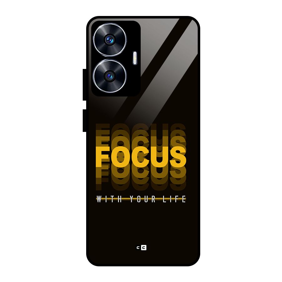 Focus Life Glass Back Case for Realme Narzo N55