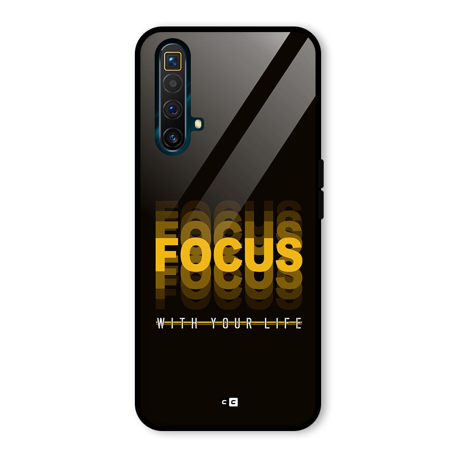 Focus Life Glass Back Case for Realme X3