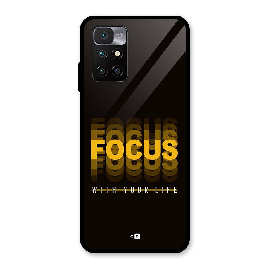 Focus Life Glass Back Case for Redmi 10 Prime
