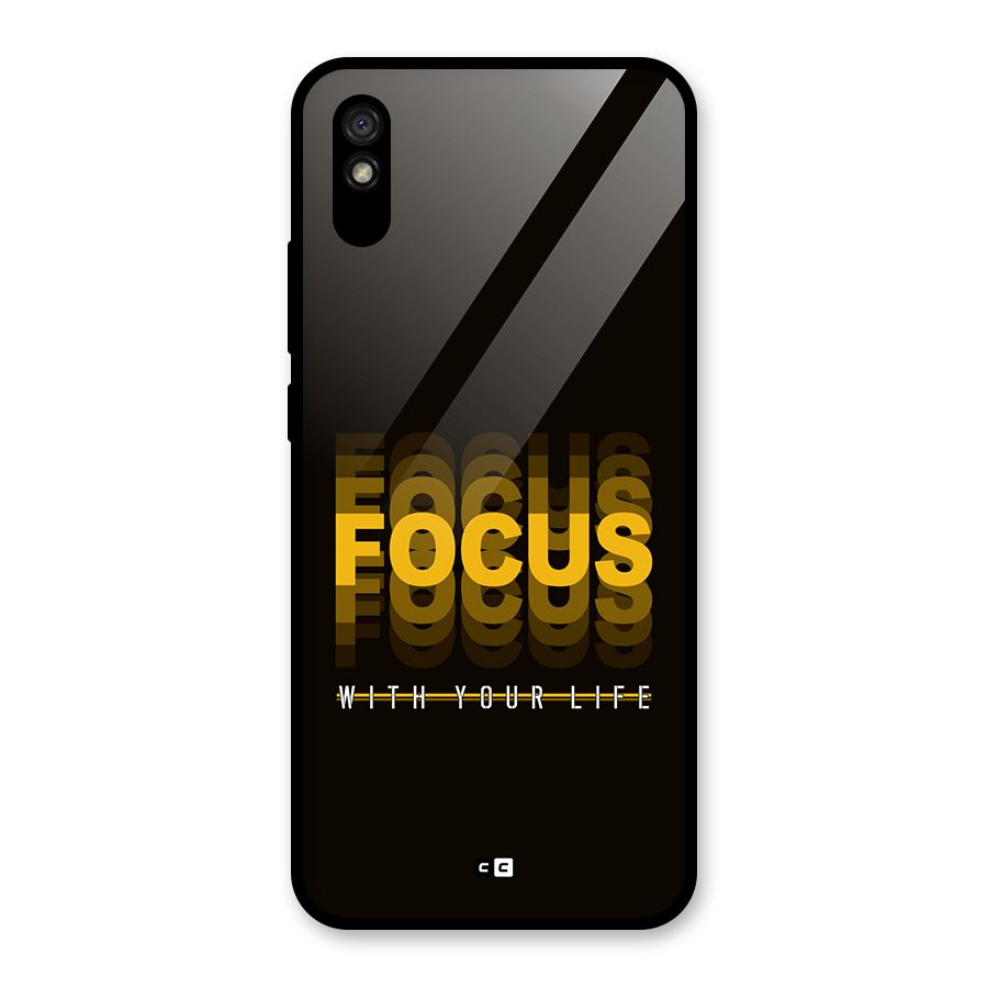 Focus Life Glass Back Case for Redmi 9A
