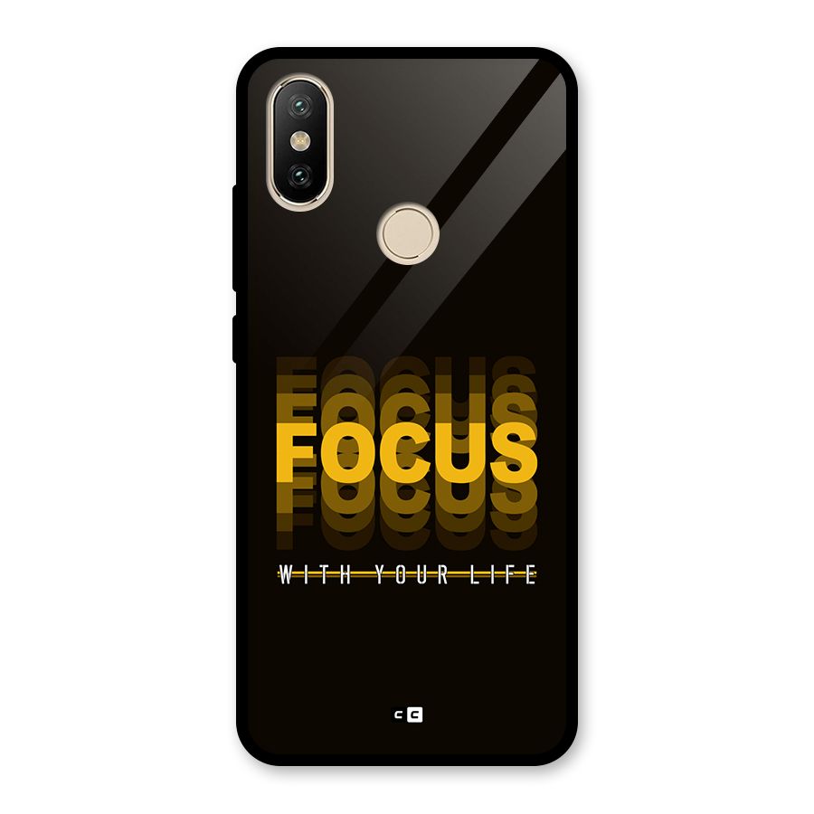 Focus Life Glass Back Case for Redmi A2