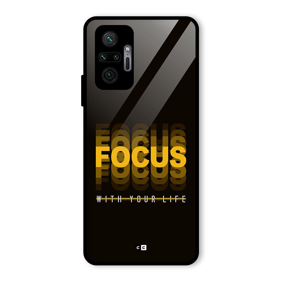Focus Life Glass Back Case for Redmi Note 10 Pro Max