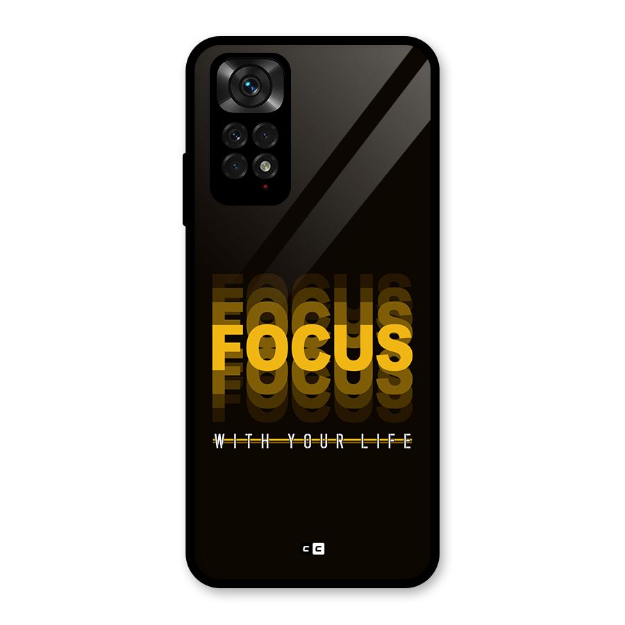 Focus Life Glass Back Case for Redmi Note 11S
