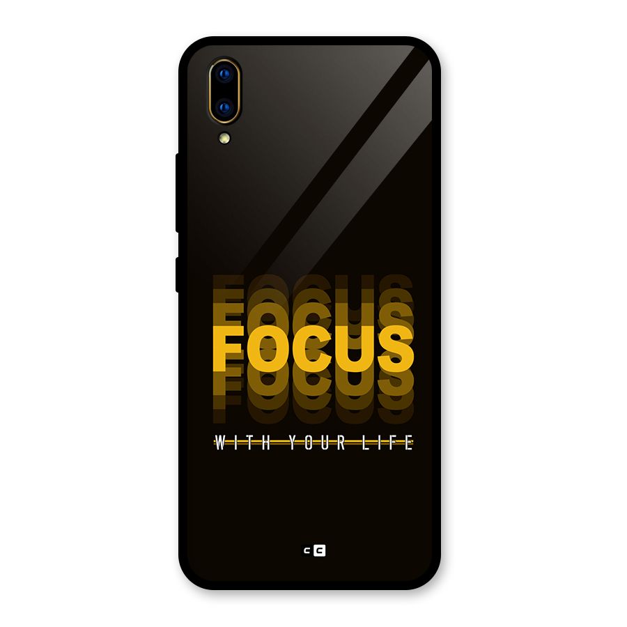 Focus Life Glass Back Case for Vivo V11 Pro