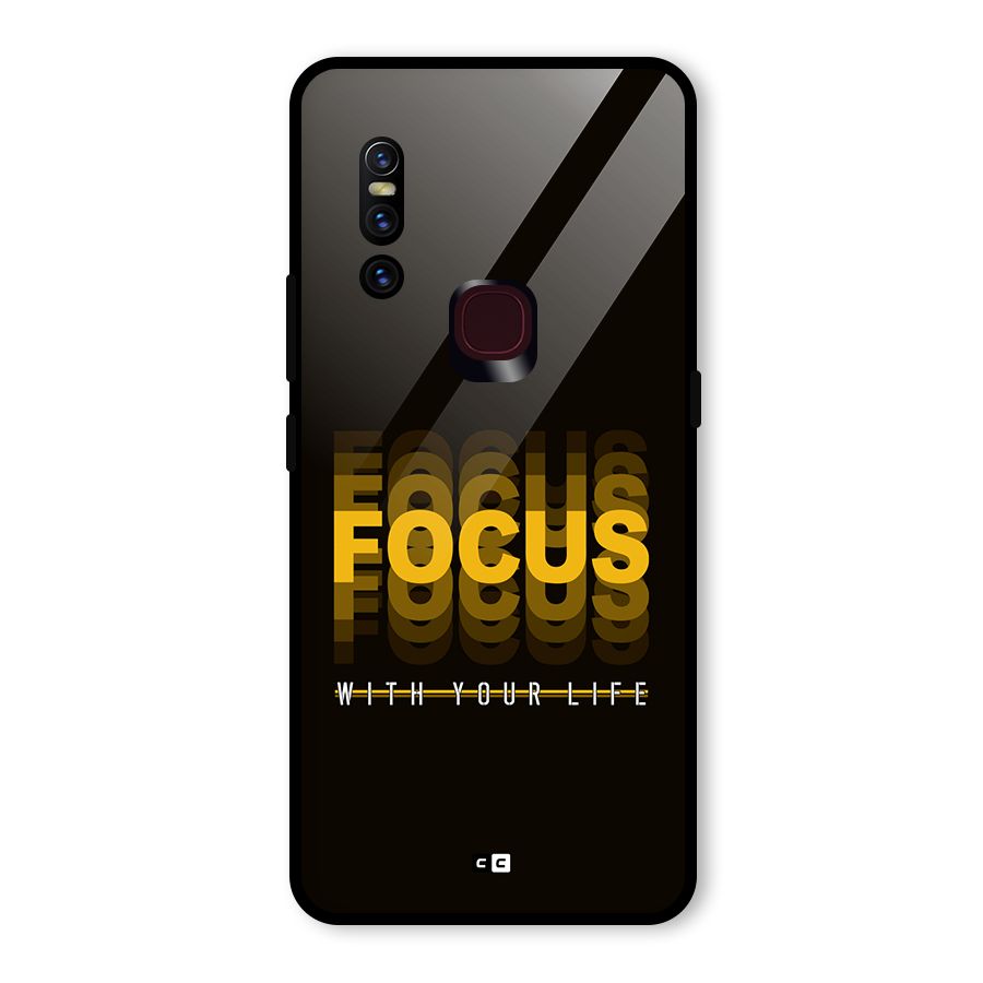 Focus Life Glass Back Case for Vivo V15