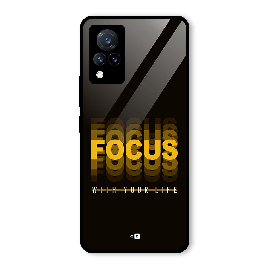 Focus Life Glass Back Case for Vivo V21 5G