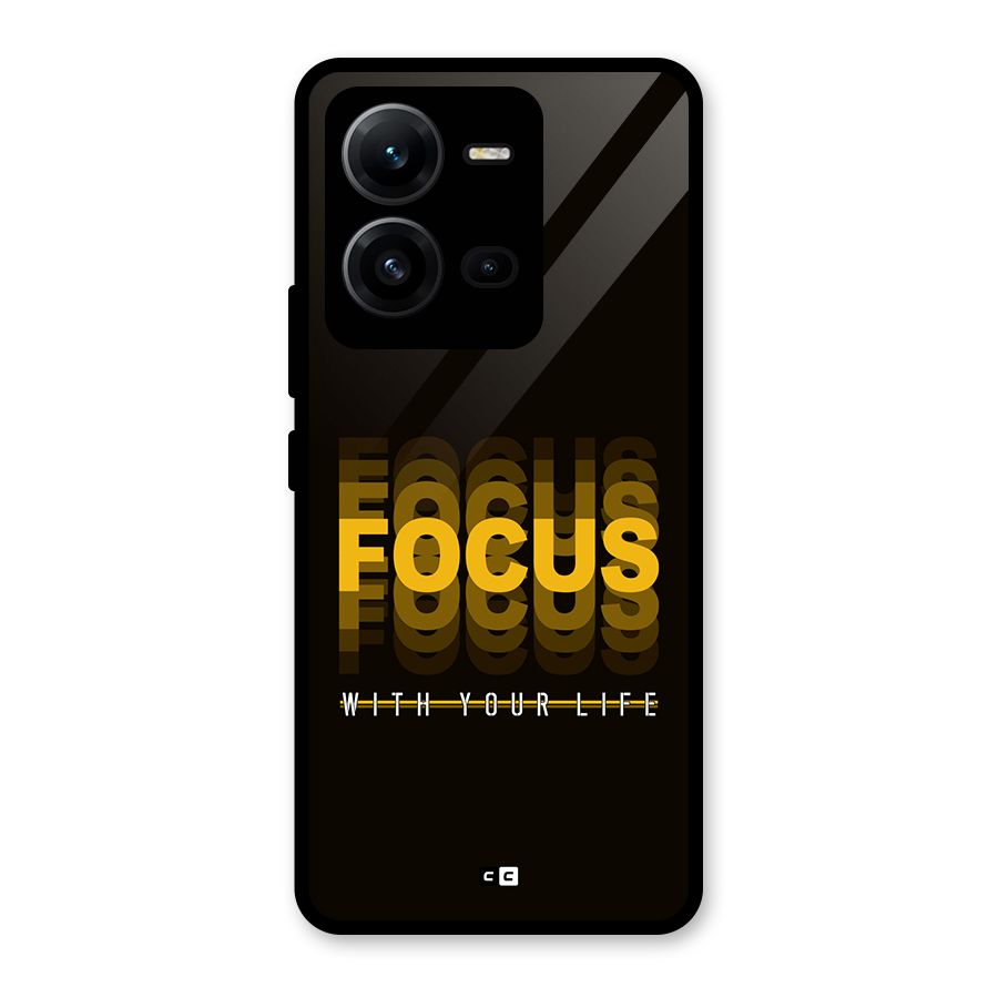 Focus Life Glass Back Case for Vivo V25