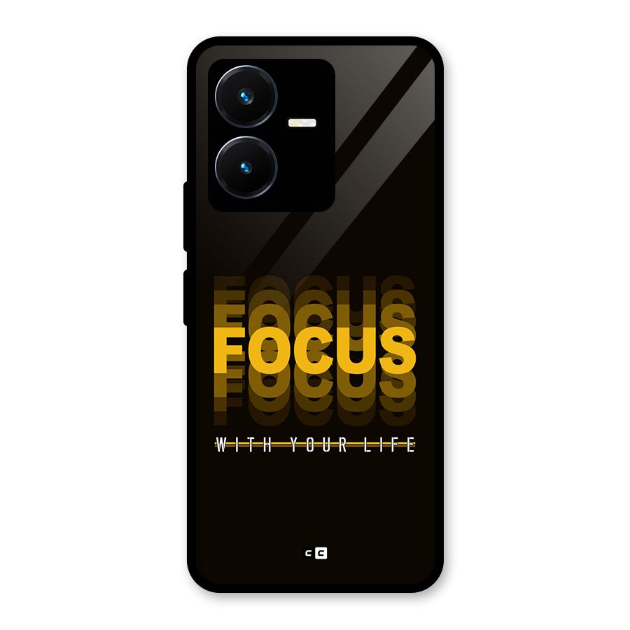 Focus Life Glass Back Case for Vivo Y22